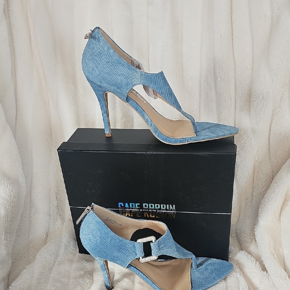 Cape Robbin Denim Blue Stiletto Heels